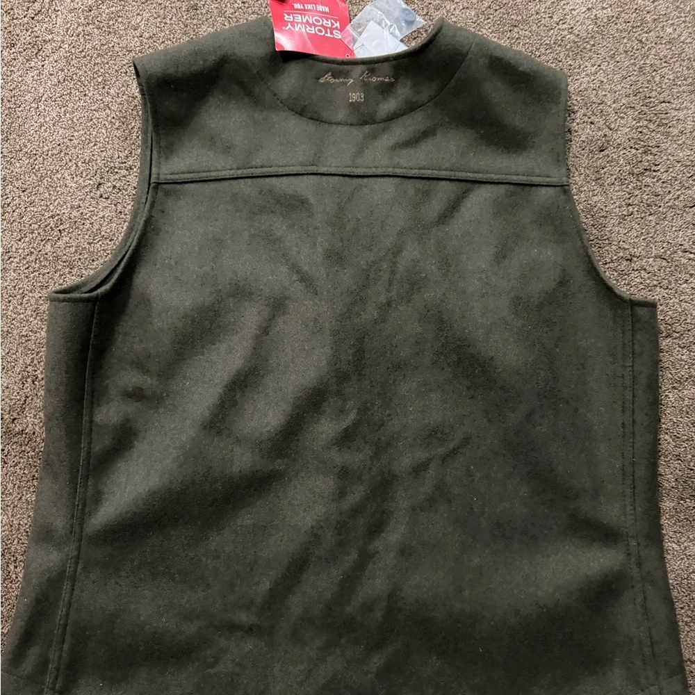 Stormy Kromer Olive Wool Utility Vest - Picture 3 of 5